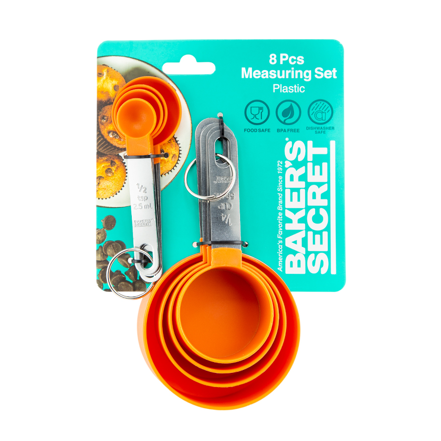 8pc Hand Crafted Measuring Set Bakers Secret - The Kitchenary